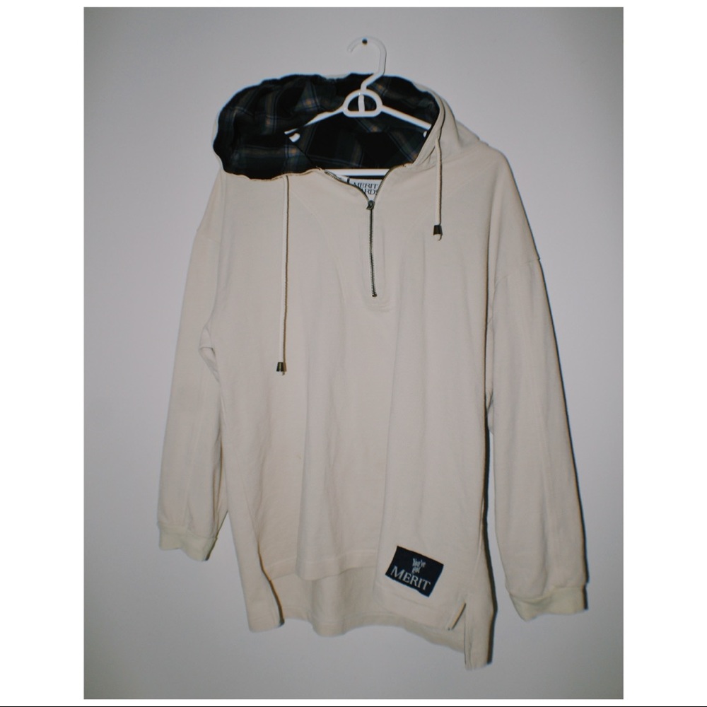 Men’s Cream Half-zip - Picture 4 of 4